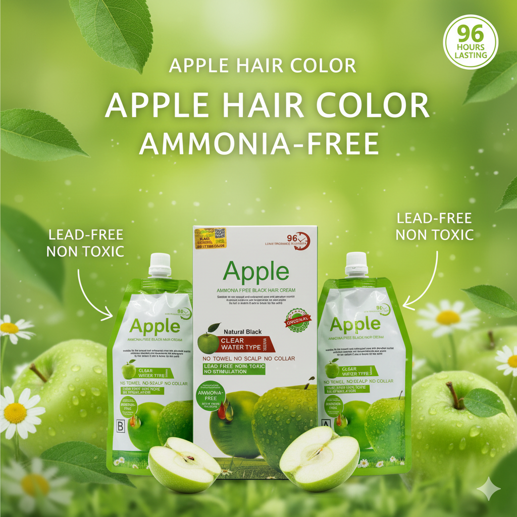 Apple Hair Color 1000ML Ammonia Free Organic | Bukhari Mart