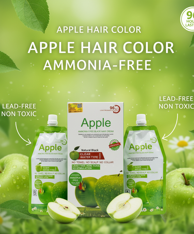 Apple Hair Color 1000ML Ammonia Free Organic | Bukhari Mart